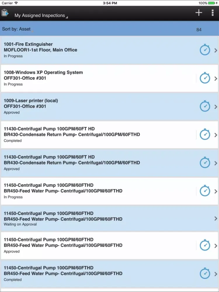 IBM Maximo Inspection iPad  스크린샷