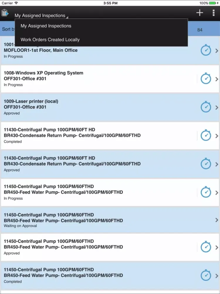 IBM Maximo Inspection iPad  스크린샷