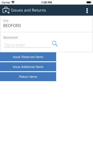 IBM Maximo Issues Returns سکرین شاٹس