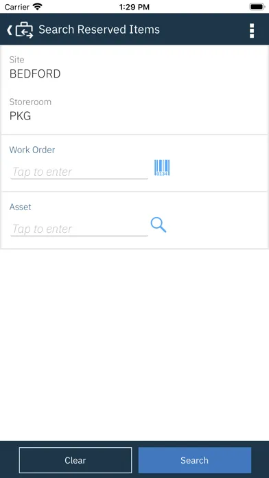 IBM Maximo Issues Returns سکرین شاٹس