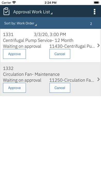 Screenshot di IBM Maximo Supervisor