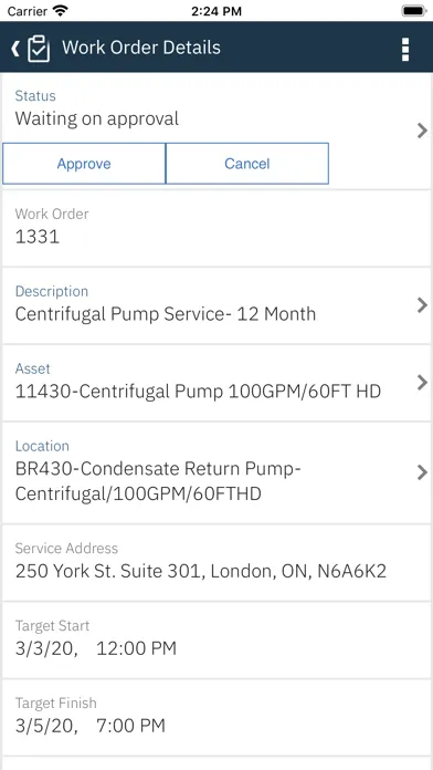 Screenshot di IBM Maximo Supervisor
