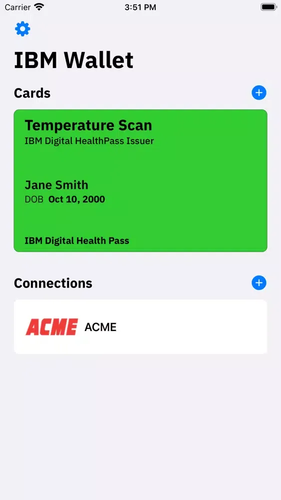 تصاویر IBM Digital Health Pass Wallet