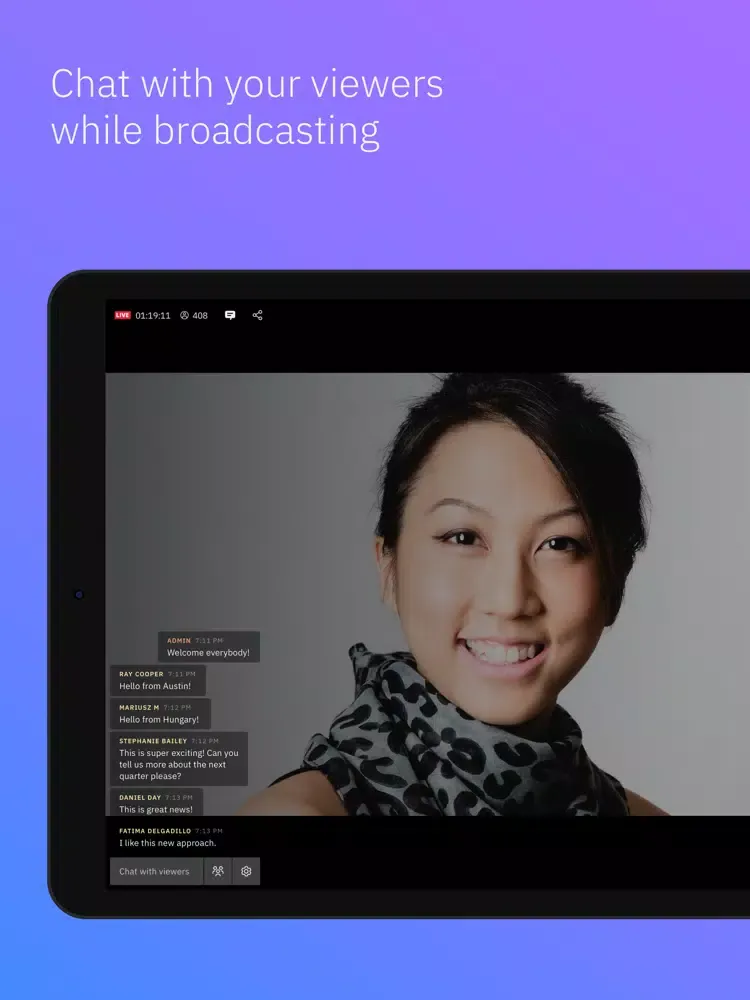 Скриншоты IBM Video Streaming iPad 