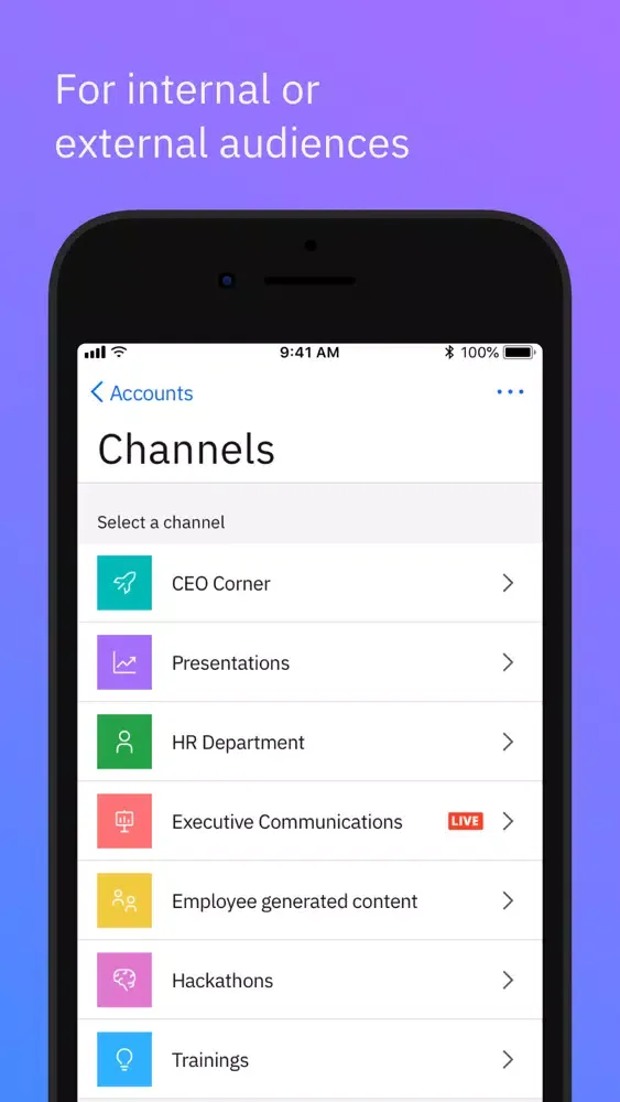 Скриншоты IBM Video Streaming