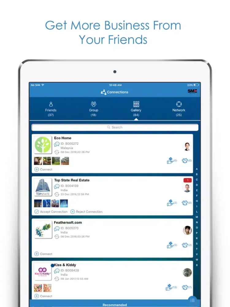 Zrzuty ekranu SME Association of Malaysia iPad 