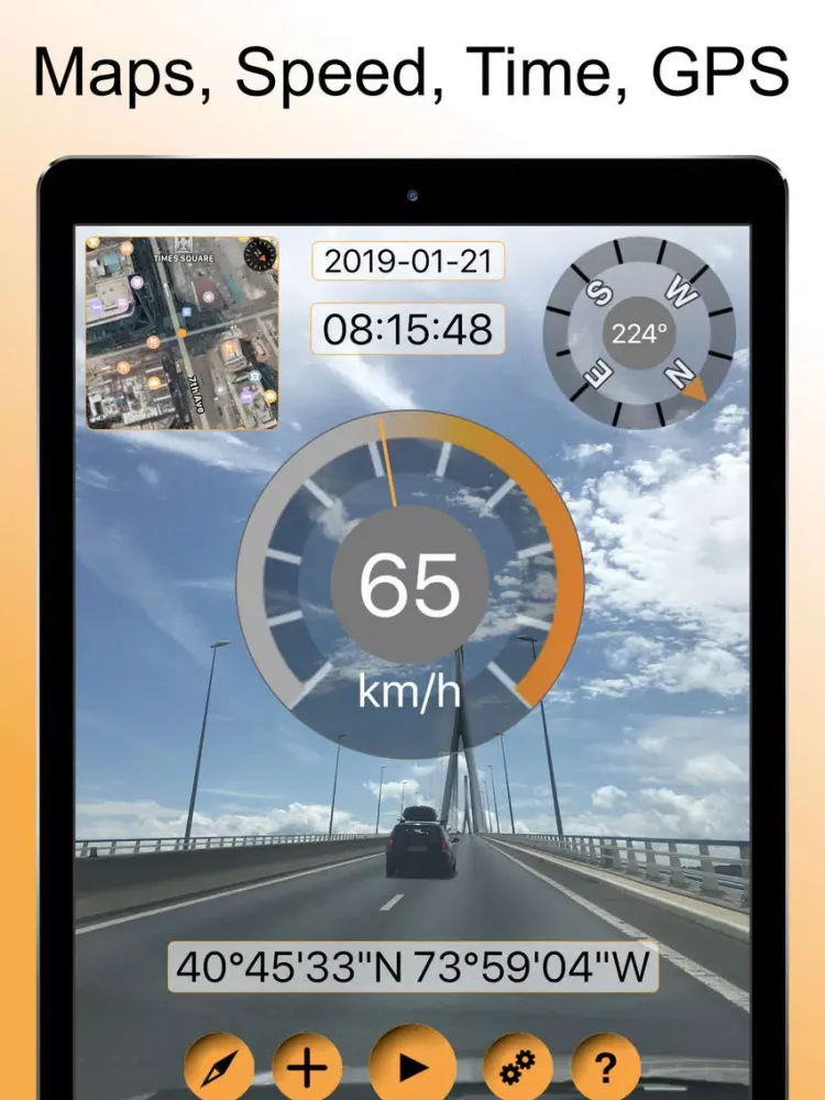 Timestamp Camcorder Pro: Maps iPad  스크린샷