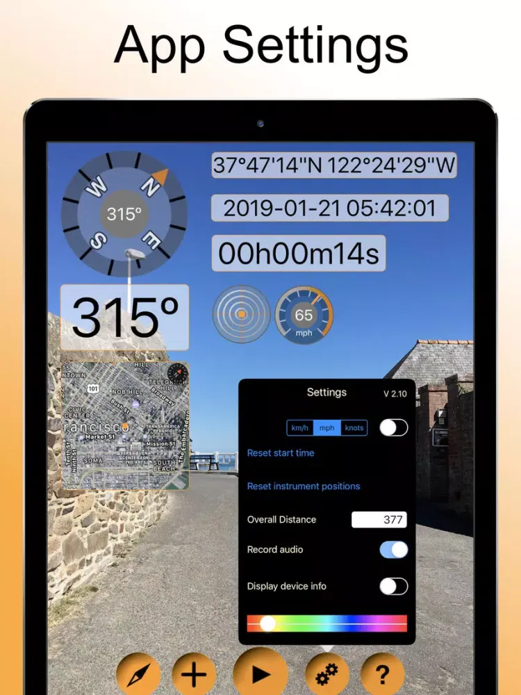 Timestamp Camcorder Pro: Maps iPad  스크린샷