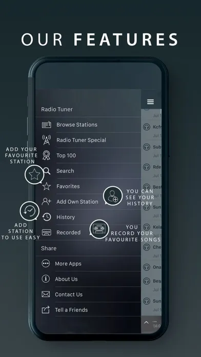 Radio Tuner - Live FM Stations应用截图