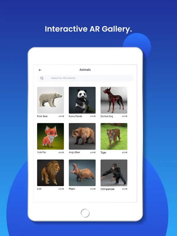 ภาพหน้าจอของ UniteAR iPad 