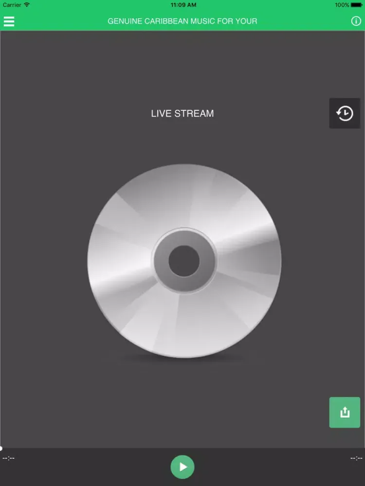 Ảnh chụp màn hình của Island Beatz Radio iPad 