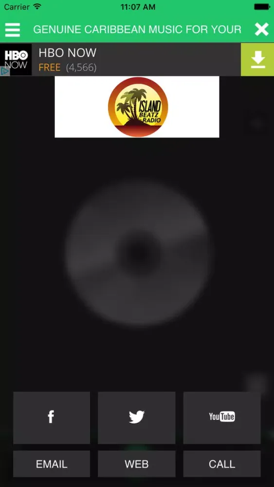 Ảnh chụp màn hình của Island Beatz Radio