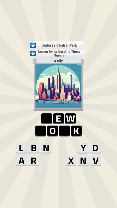 Capturas de tela do Picture Clue Quest
