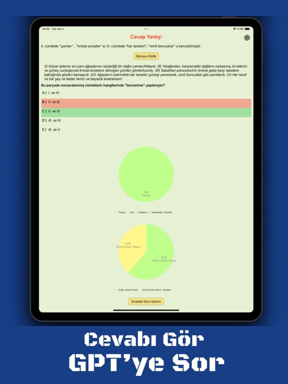 Capturas de tela do Soru Sandığı & KPSS | YKS iPad 