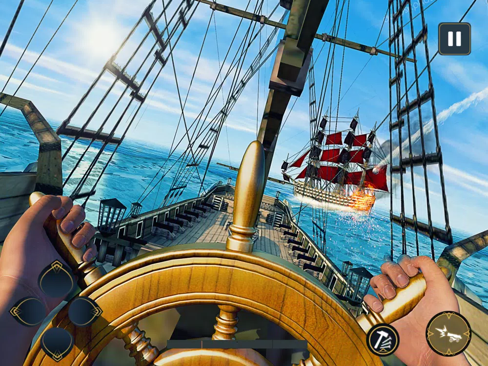 Tangkapan skrin Pirates Ship Battle Simulator iPad 