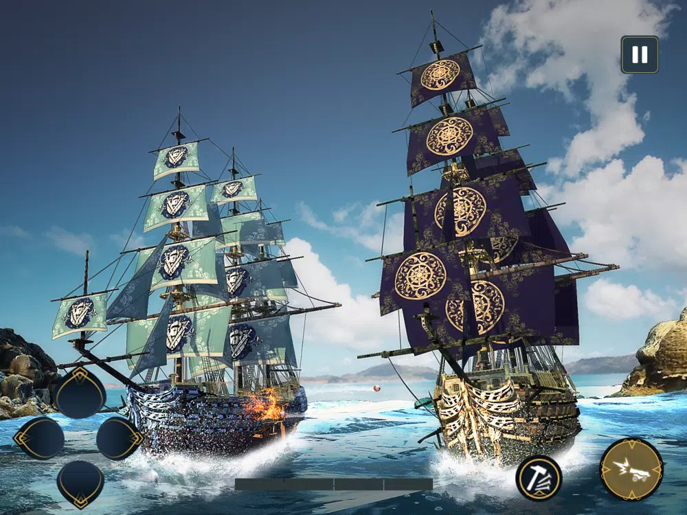 Tangkapan skrin Pirates Ship Battle Simulator iPad 