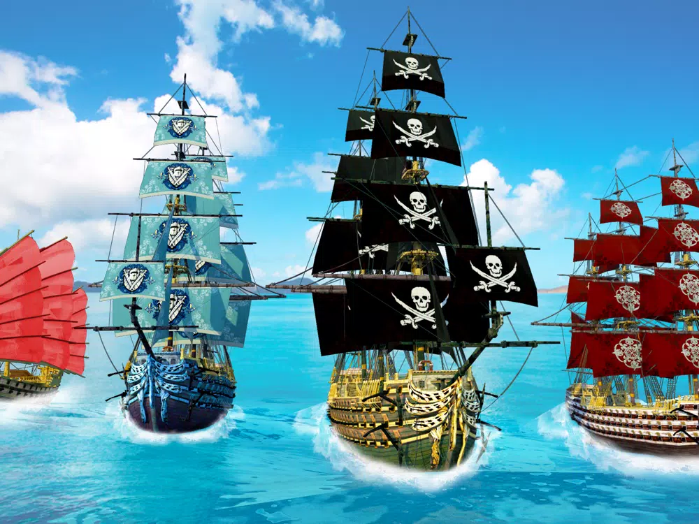 Tangkapan skrin Pirates Ship Battle Simulator iPad 