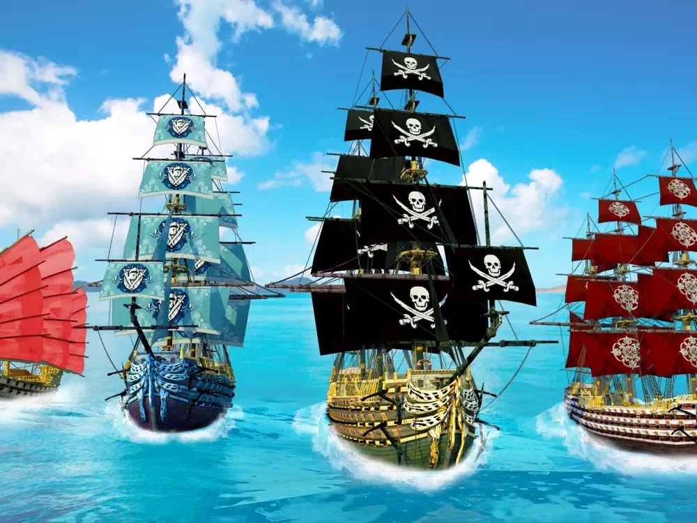 Pirates Ship Battle Simulator iPad  स्क्रीनशॉट