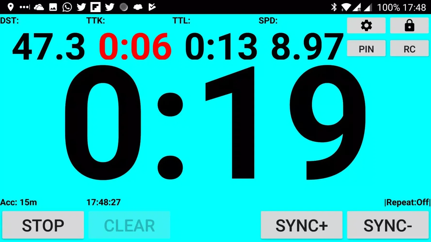 Capturas de tela do Yacht Timer
