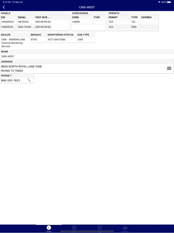 Скриншоты Siemens Account Navigator iPad 