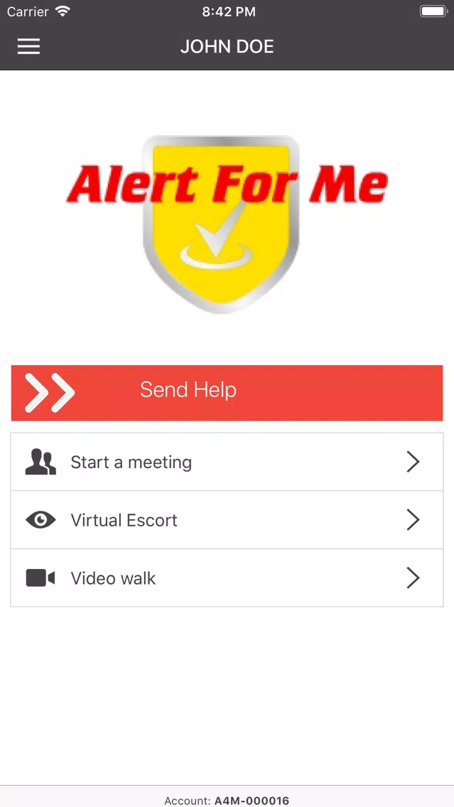 ภาพหน้าจอของ Alert for Me