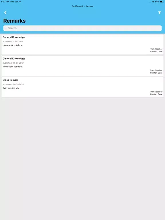 SchoolStuff iPad  スクリーンショット