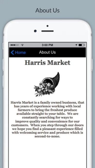 Capturas de tela do Harris Market
