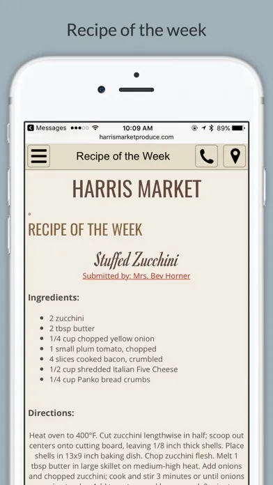 Capturas de tela do Harris Market