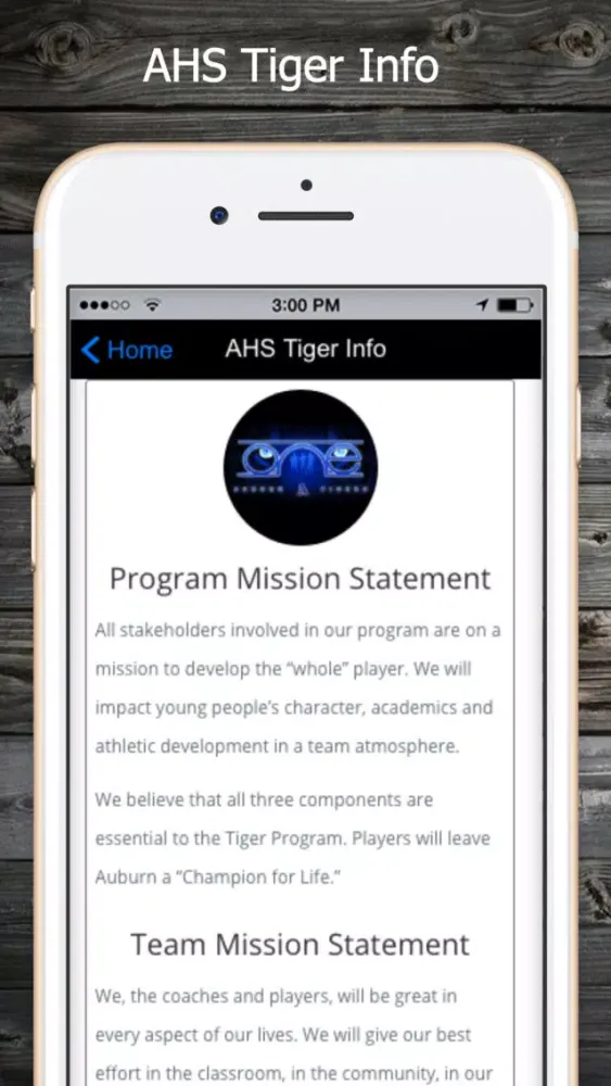Auburn High Tiger Football Screenshots