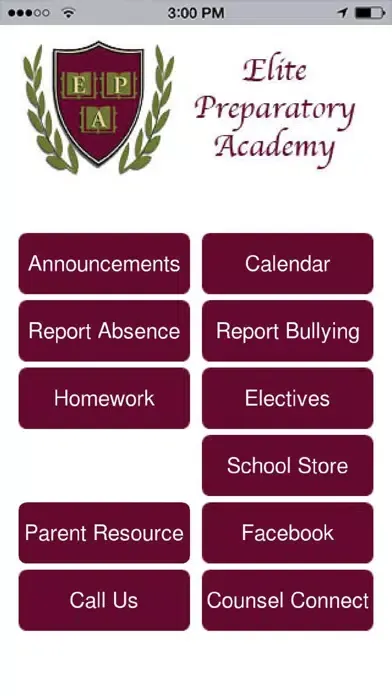 Screenshot di Elite Preparatory Academy App