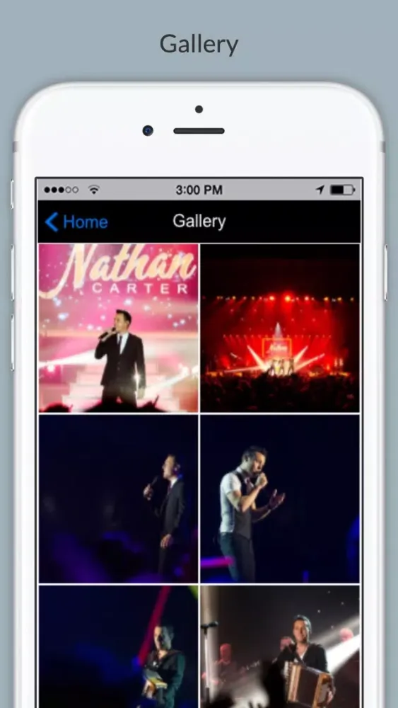 Zrzuty ekranu Nathan Carter App