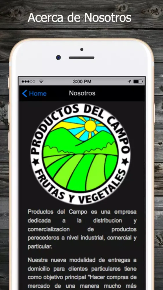 Capturas de pantalla de Productos del Campo