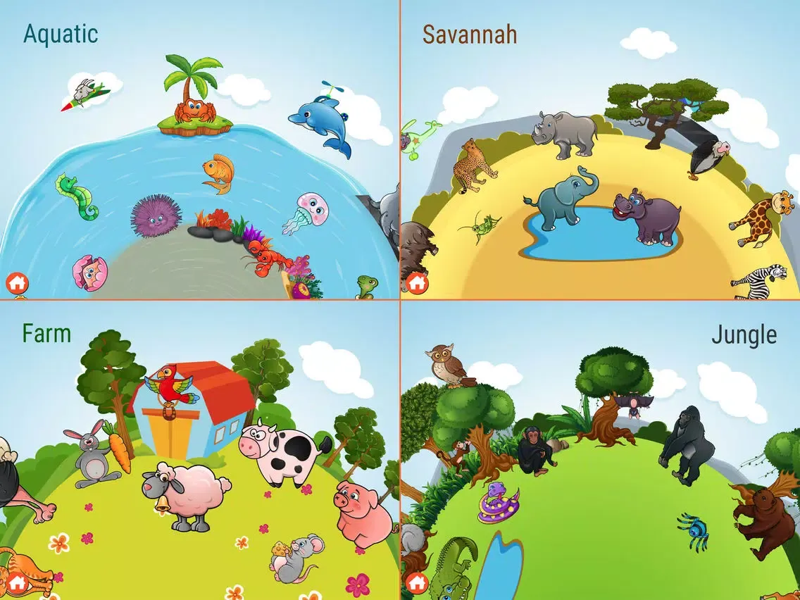 82 Kids Puzzles Learn Animals iPad  Screenshots