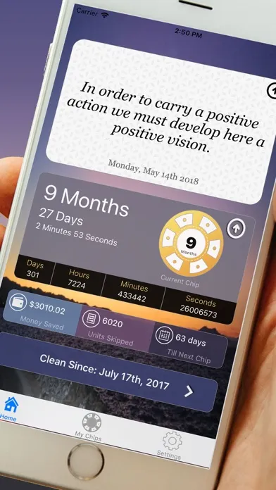 Capturas de tela do Clean Today -  Drug Free Life