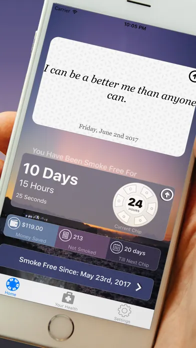 Capturas de pantalla de Quit Smoking Addiction Tool & Calculator