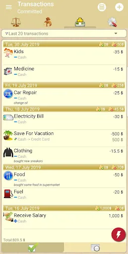 My Money Tracker Screenshots