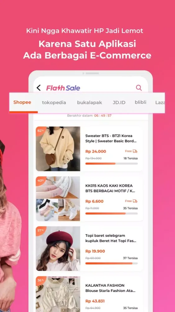 Flashsale: Diskon Baju, Celana应用截图