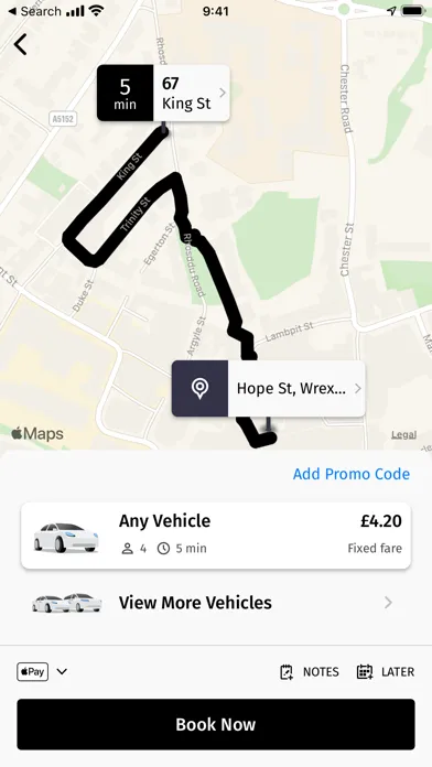 Zrzuty ekranu Apollo Taxis, Wrexham