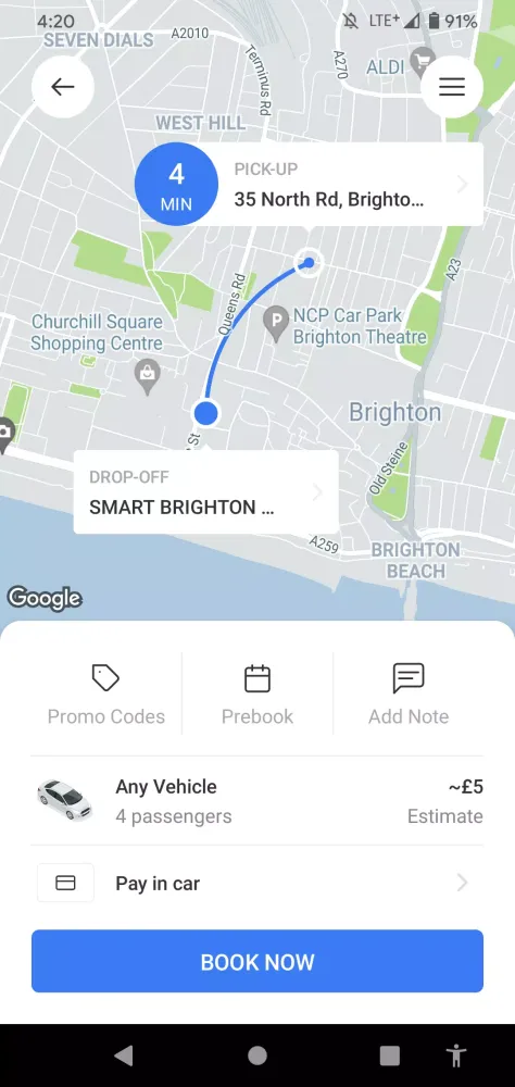 Brighton & Hove Radio Cabs應用截圖