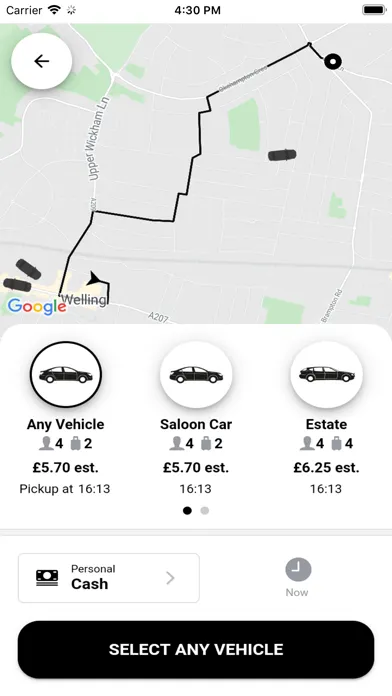 Captures d'écran de Carlton Cars Minicabs