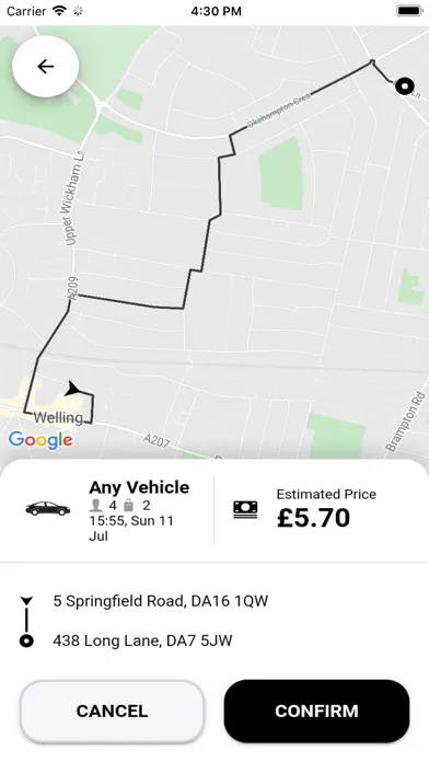 Captures d'écran de Carlton Cars Minicabs