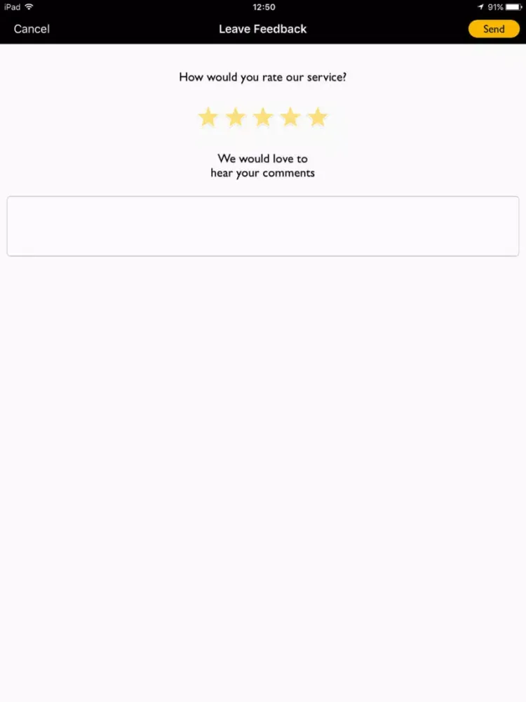 Gold Line Taxis iPad  স্ক্রিনশট