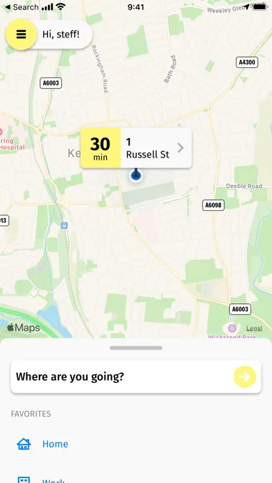 Zrzuty ekranu KLM Taxis
