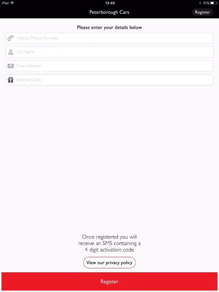 Peterborough Cars iPad  스크린샷