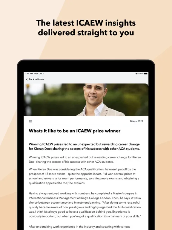 MyICAEW iPad 应用截图