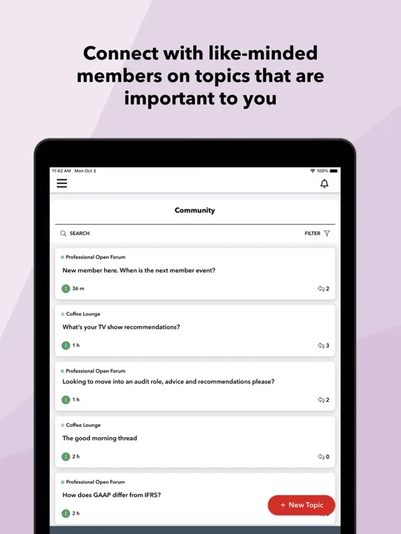 MyICAEW iPad 应用截图
