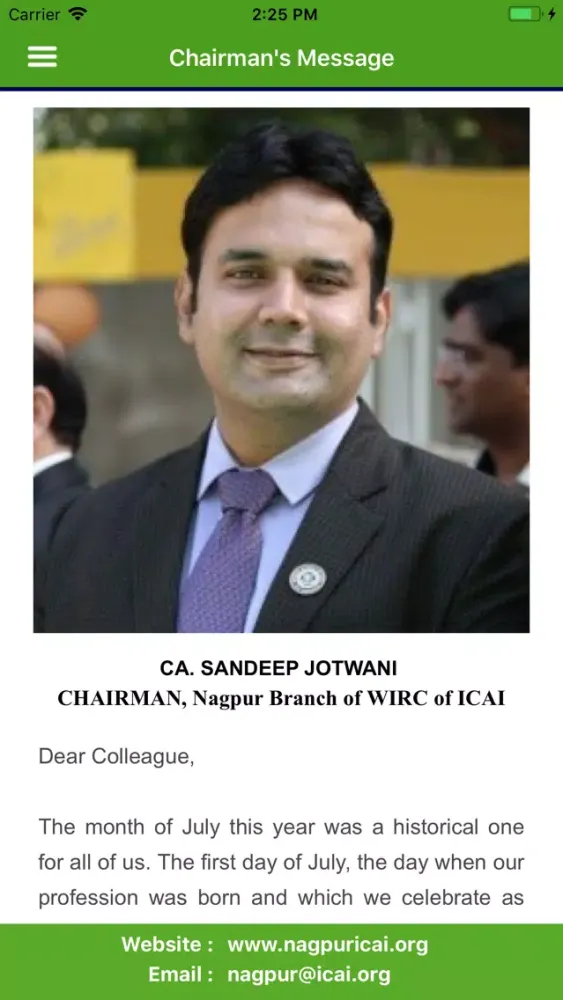 ICAI Nagpur Screenshots