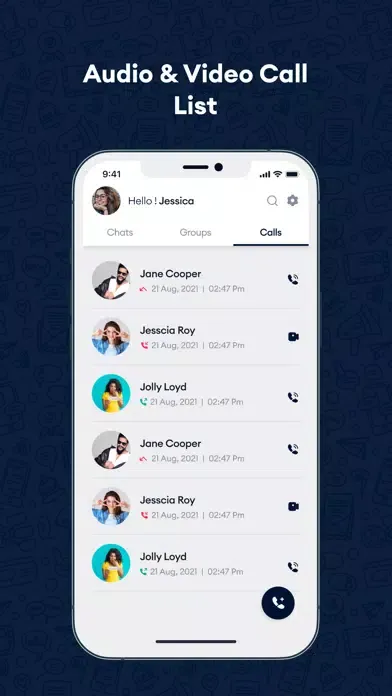 ภาพหน้าจอของ iCall App