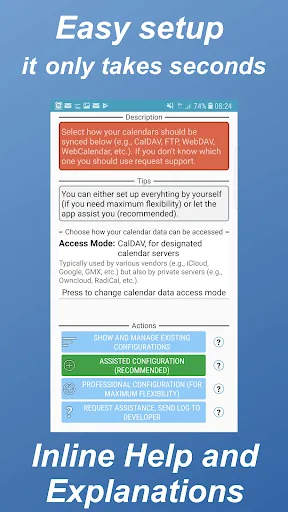 Ảnh chụp màn hình của CalendarSync - trial