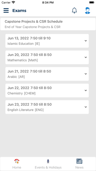 iCampus Mobile Screenshots